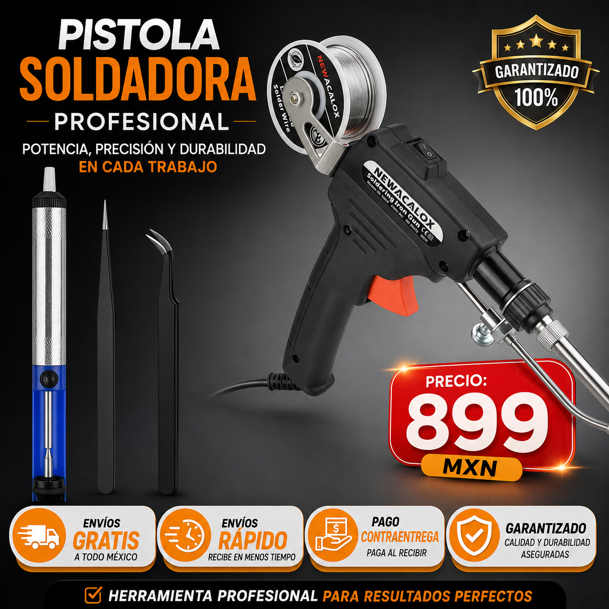 Kit de pistola de soldar 60W