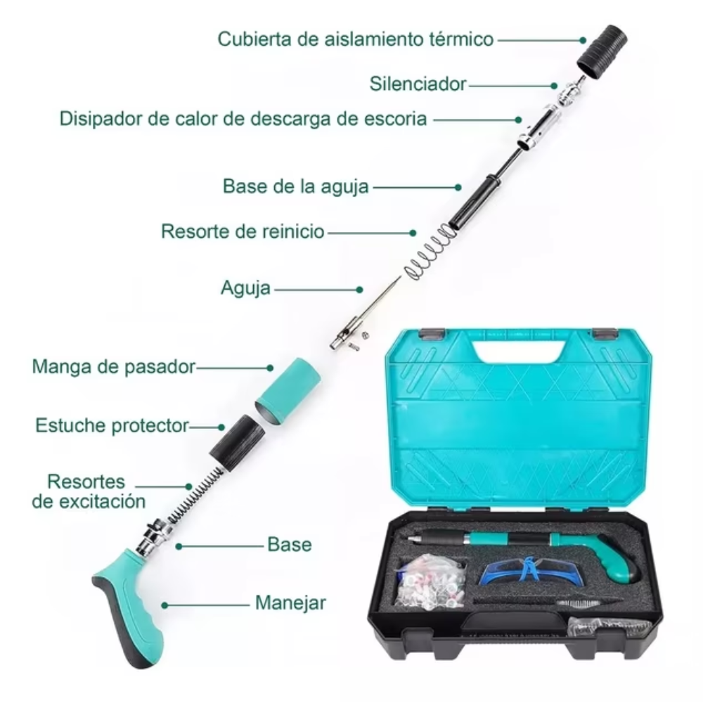 Pistola de fijación de clavos máquina
